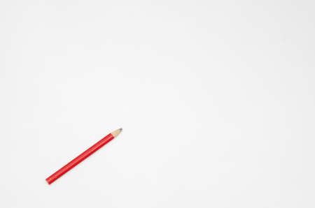 carpenter's pencil isolated viewの写真素材