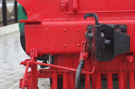 steam locomotives, close up of wheelsの写真素材