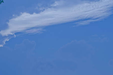 blue sky have cloud in winter seasonの写真素材