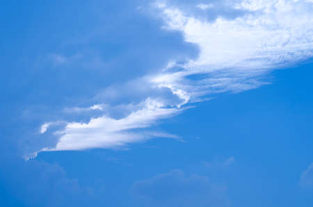 blue sky have cloud in winter seasonの写真素材