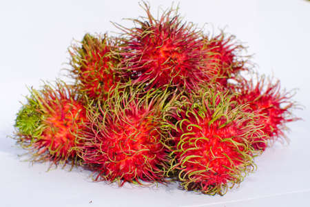 rambutan is fruit in soth east asiaの写真素材