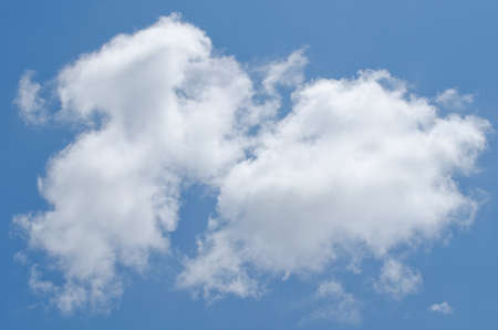 blue sky have cloud in winter season ,thai land ,have feeling happyの写真素材