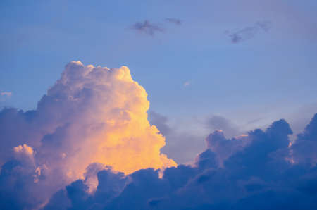 Before sunrise . the sky have many color such as res orange blue yellow and purple .it is beautiful background.の写真素材