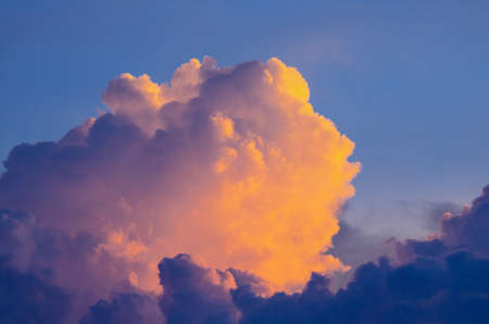 before sunrise . the sky have many color such as res orange blue yellow and purple .it is beautiful background.の写真素材
