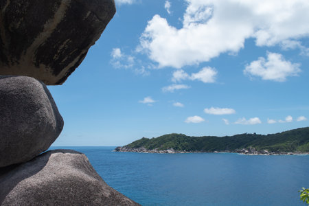 Similan Island is a beautiful place in national Park and a famous of tourium in Adaman Sea of Thailandの写真素材