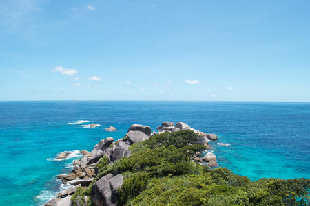 Similan Island is a beautiful place in national Park and a famous of tourium in Adaman Sea of Thailandの写真素材