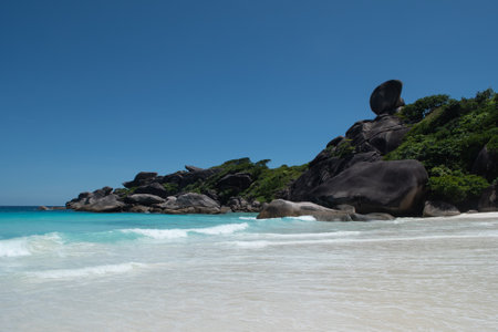 Similan Island is a beautiful place in national Park and a famous of tourium in Adaman Sea of Thailandの写真素材