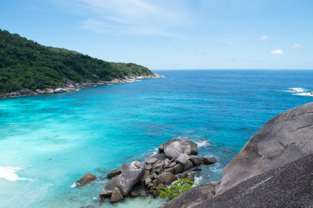 Similan Island is a beautiful place in national Park and a famous of tourium in Adaman Sea of Thailandの写真素材
