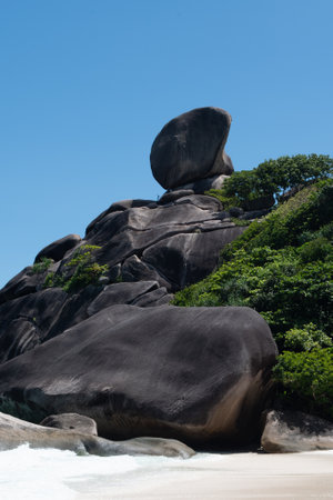Similan Island is a beautiful place in national Park and a famous of tourium in Adaman Sea of Thailandの写真素材