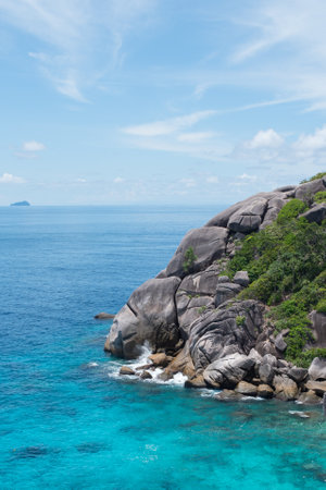 Similan Island is a beautiful place in national Park and a famous of tourium in Adaman Sea of Thailandの写真素材