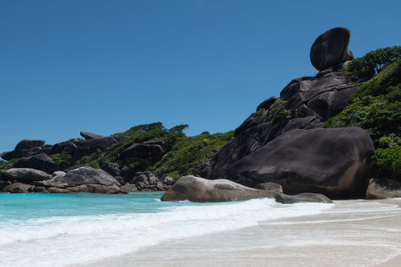 Similan Island is a beautiful place in national Park and a famous of tourium in Adaman Sea of Thailandの写真素材