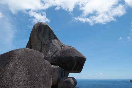 Similan Island is a beautiful place in national Park and a famous of tourium in Adaman Sea of Thailandの写真素材