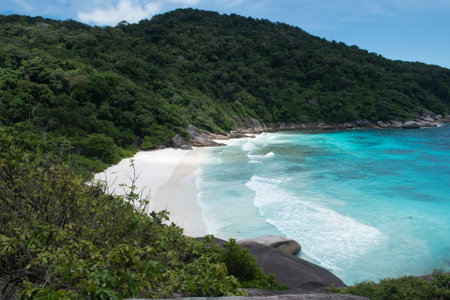 Similan Island is a beautiful place in national Park and a famous of tourium in Adaman Sea of Thailandの写真素材