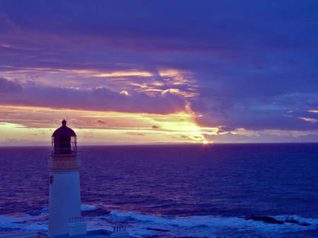 Rubha Reigh lighthouseの写真素材