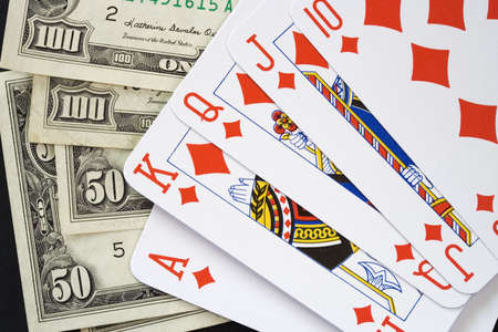 Royal flushの写真素材