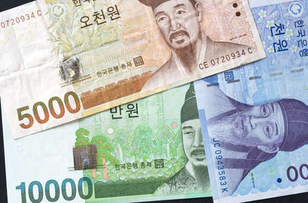 Korean currencyの写真素材