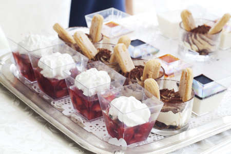 Cream dessertの写真素材