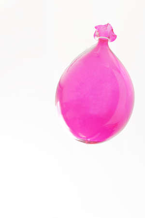 Glass balloon upside downの写真素材