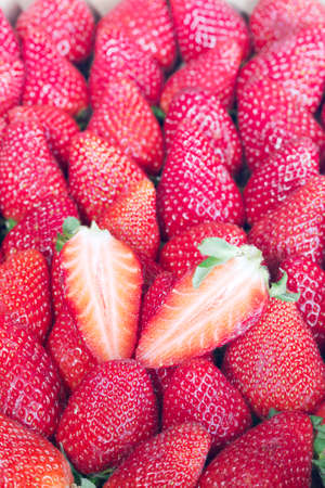 Strawberry backgroundの写真素材