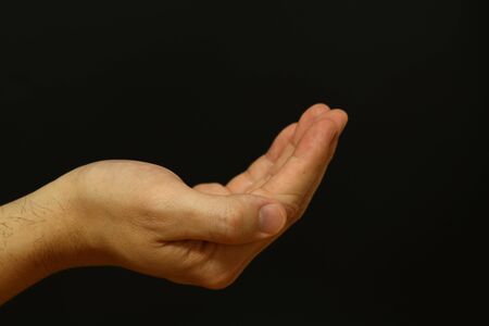 cupped hand, cuppingの写真素材