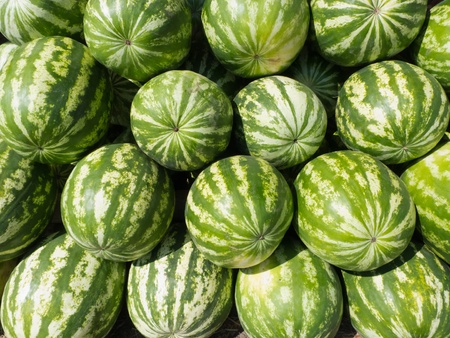 Watermelons heapの写真素材