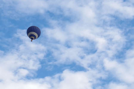 Sky background with hot air balloonの写真素材