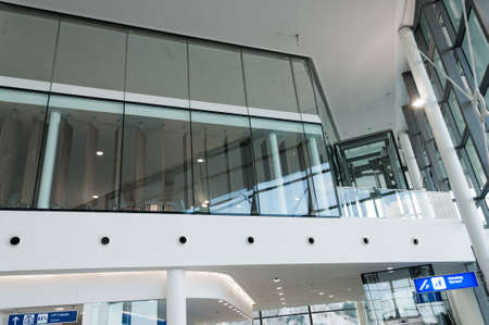 the lobby area of the new international airport terminal in gibraltar