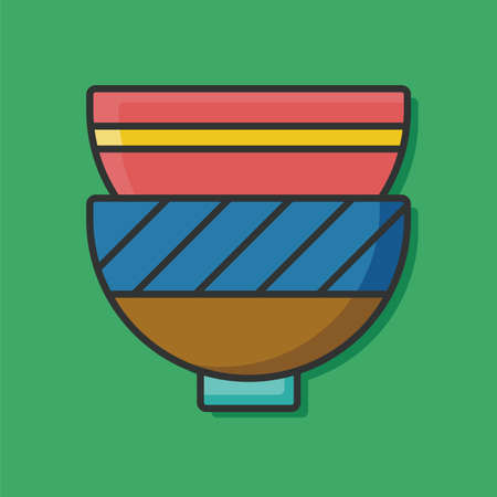 bowl iconのイラスト素材