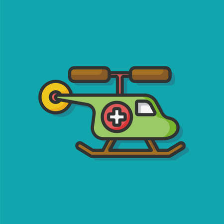 medical helicopter iconのイラスト素材