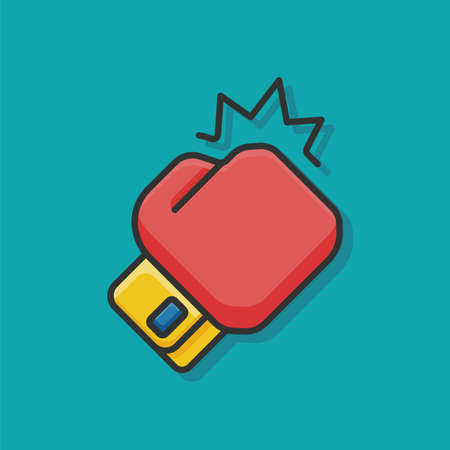 boxing gloves iconのイラスト素材