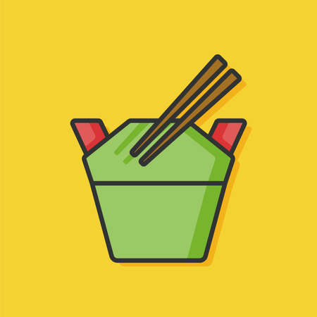 chinese food iconのイラスト素材