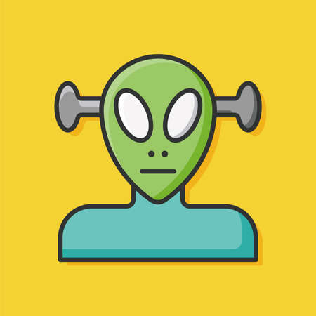 Space Alien iconのイラスト素材