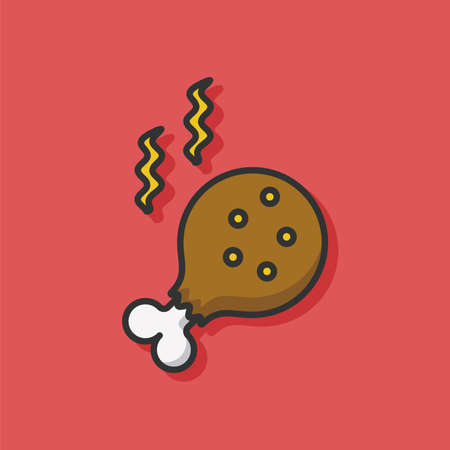 chicken iconのイラスト素材