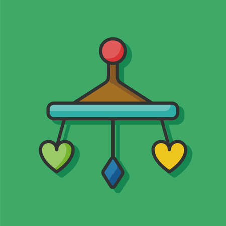 baby hanging iconのイラスト素材