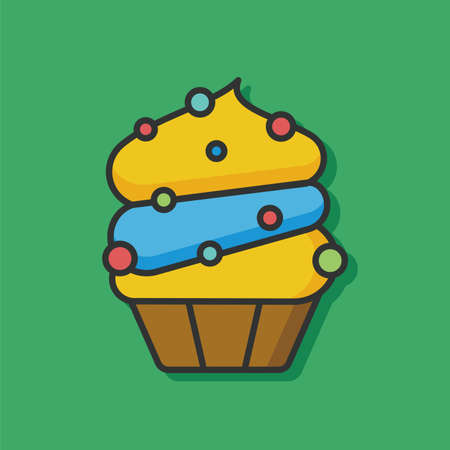 birthday cake iconのイラスト素材