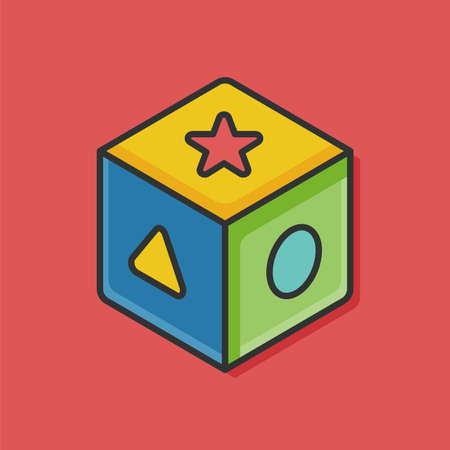 educational toy iconのイラスト素材