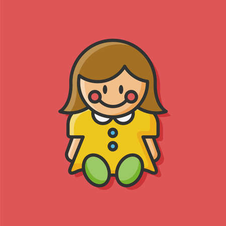 doll iconのイラスト素材