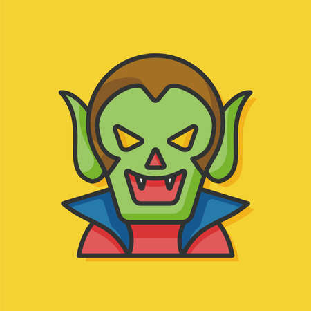 halloween monster iconのイラスト素材