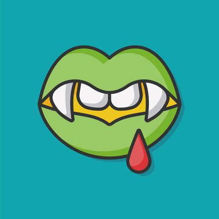 Halloween mouth iconのイラスト素材