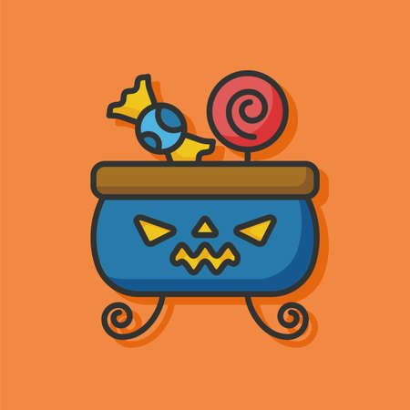 halloween pumpkin iconのイラスト素材