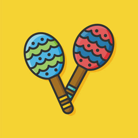 Baby rattle iconのイラスト素材