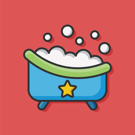 Bathtub iconのイラスト素材