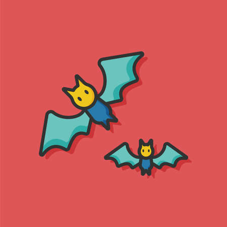 halloween bat iconのイラスト素材