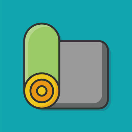 Yoga Mat iconのイラスト素材