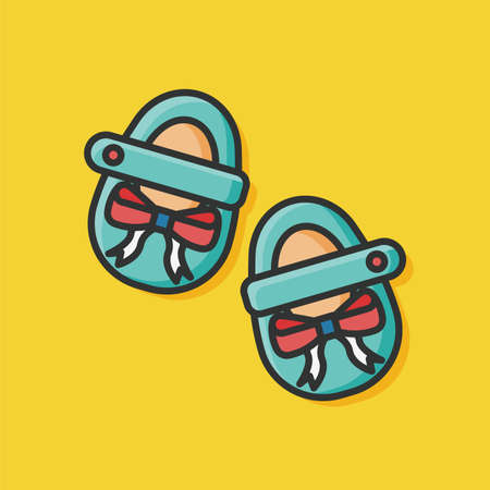 baby shoes iconのイラスト素材