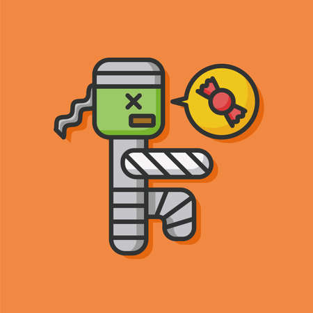 halloween monster iconのイラスト素材