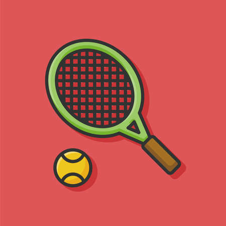 tennis iconのイラスト素材