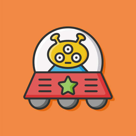 Space Alien iconのイラスト素材