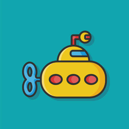 submarine iconのイラスト素材