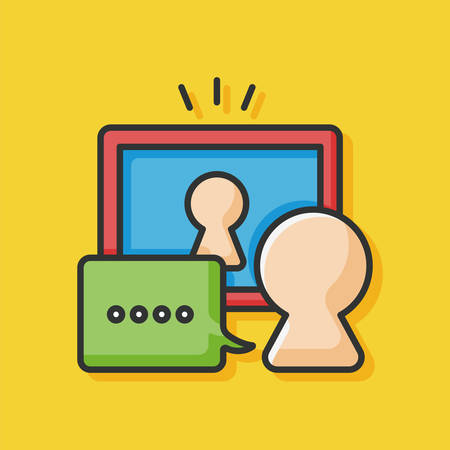 office conversation iconのイラスト素材